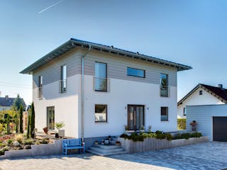 Fertighaus BRAVUR 400 W von FingerHaus Schlüsselfertig ab 433800€, Stadtvilla Außenansicht 1