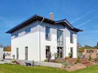 Fertighaus BRAVUR 400 W von FingerHaus Schlüsselfertig ab 433800€, Stadtvilla Außenansicht 2