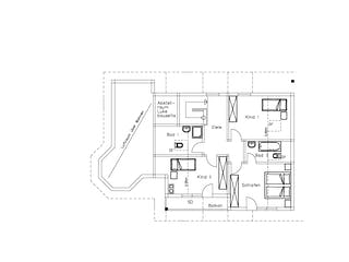 Fertighaus Bregenz von TIROLIA Ausbauhaus ab 161390€, Blockhaus Grundriss 1