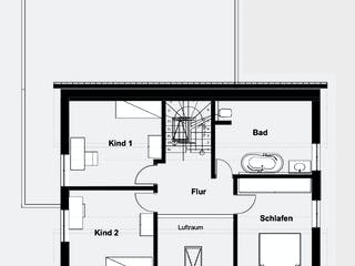 Fertighaus Bremberg von Becker 360 Schlüsselfertig ab 290400€, Satteldach-Klassiker Grundriss 2