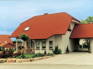 Fertighaus Brettachtal von Keitel-Haus, Satteldach-Klassiker Außenansicht 2