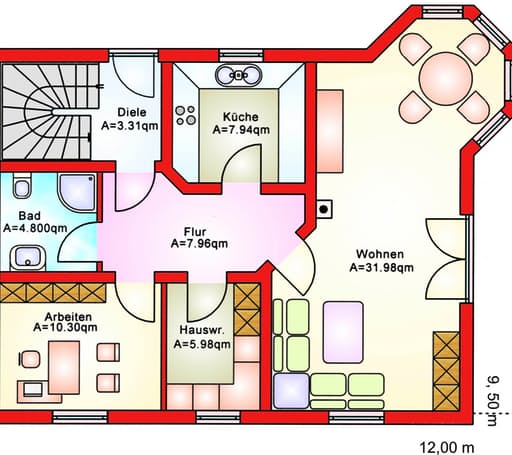 BS 134 Einfam.-Haus mit Erker und Balkon floor_plans 1