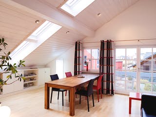 Fertighaus Musterhaus Poing von Bodenseehaus, Satteldach-Klassiker Innenansicht 2