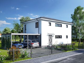 Fertighaus Rorschach von Bodenseehaus, Stadtvilla Außenansicht 2