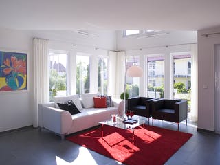 Fertighaus Musterhaus Villingen-Schwenningen von Bodenseehaus, Satteldach-Klassiker Innenansicht 1