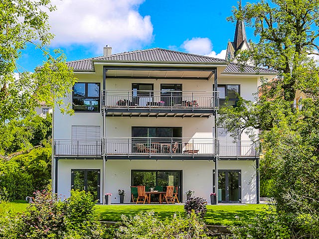 Fertighaus Haus Bohlingen von Bodenseehaus, Stadtvilla Außenansicht 3