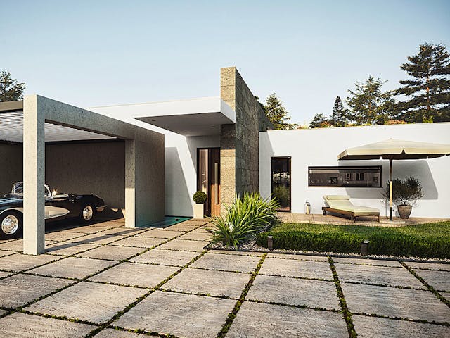 Fertighaus Haus Konstanz von Bodenseehaus, Bungalow Außenansicht 2