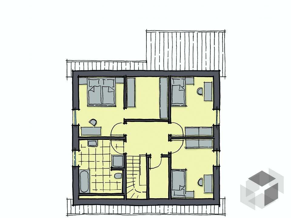 Buchenallee - Var. 2 von GUSSEK HAUS Grundriss