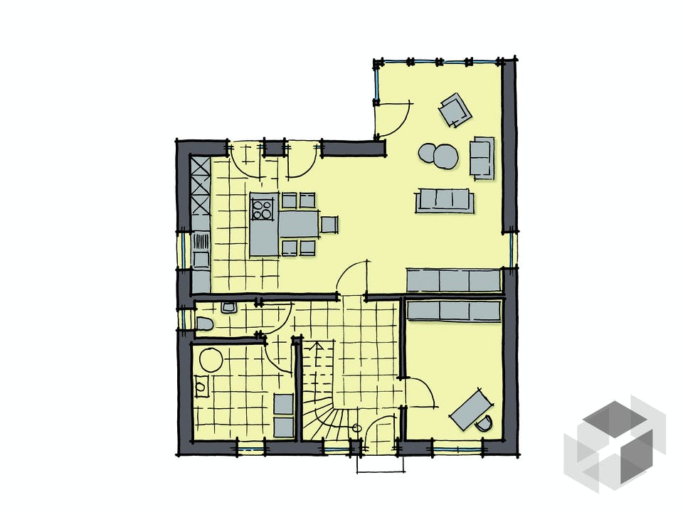 Buchenallee - Var. 2 von GUSSEK HAUS Grundriss