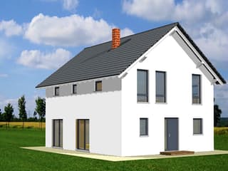 Fertighaus Buchenweg von Ludwig Andrä Holzbau Schlüsselfertig ab 292256€, Satteldach-Klassiker Außenansicht 3