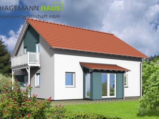 Fertighaus Bugaro von Hagemann Haus Schlüsselfertig ab 207100€, Satteldach-Klassiker Außenansicht 3