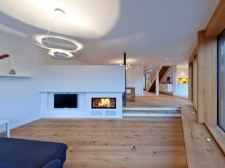 Fertighaus Bullinger - Kundenhaus von Bau-Fritz Schlüsselfertig ab 1240000€, Pultdachhaus Innenansicht 2