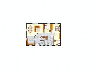 Fertighaus Bungalow 114 von Zimmermann Haus Schlüsselfertig ab 173940€, Bungalow Grundriss 1