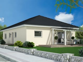 Massivhaus Bungalow 115 (nicht unterkellert) von Siegerland Massivhaus Schlüsselfertig ab 159600€, Bungalow Außenansicht 1