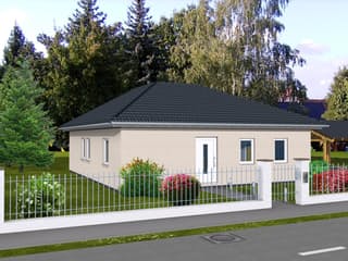 Fertighaus Bungalow 93 von Zimmermann Haus Schlüsselfertig ab 161538€, Bungalow Außenansicht 2
