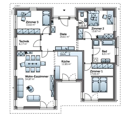 Bungalow AT129 floor_plans 0