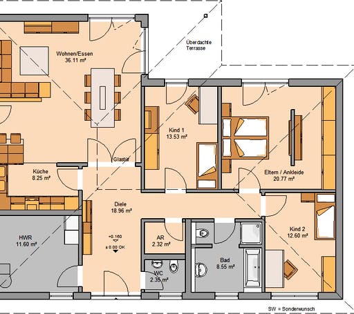 Kern Haus - Bungalow Balance Floorplan 1