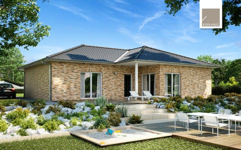Einfamilienhaus Bungalow Balance Klinker Von Kern Haus Fertighaus De