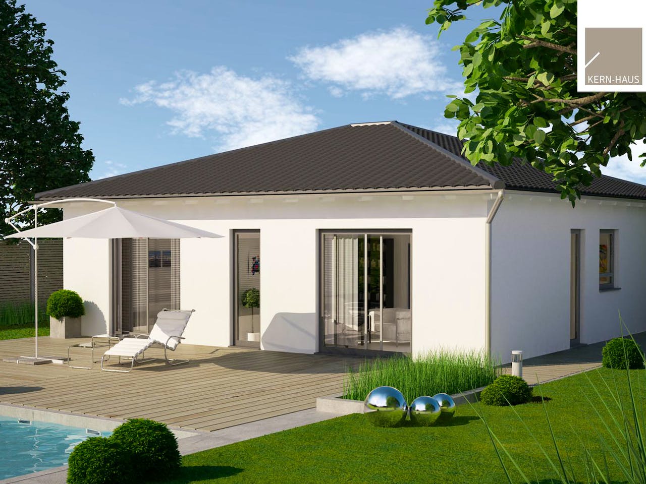 Einfamilienhaus Bungalow Easy von Kern-Haus | Fertighaus.de