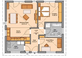 Bungalow Easy Grundriss