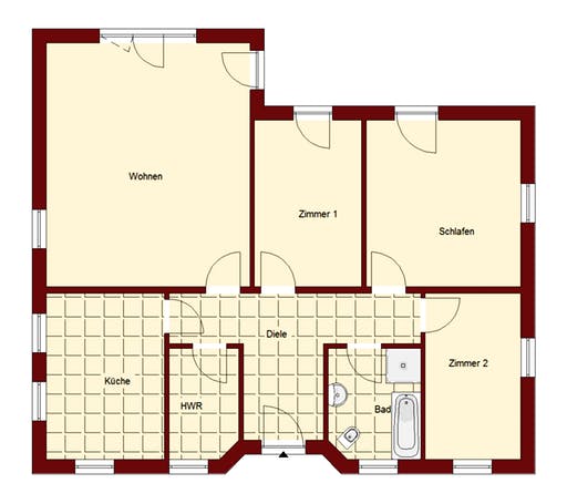 Bungalow Falkensee 111 Floorplan 1
