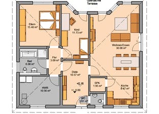Bungalow Flair Grundriss