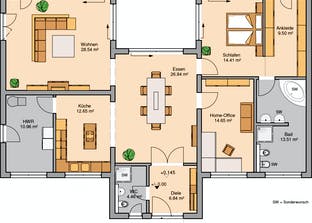 Bungalow Fokus Grundriss