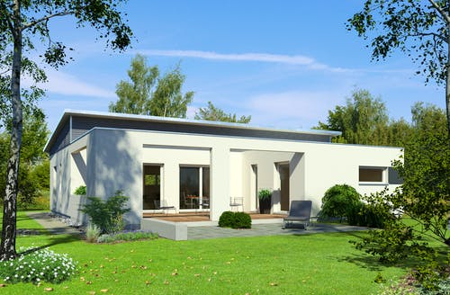 Bungalow mit Pultdach