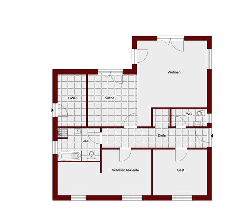Bungalow Teltow Floorplan 2