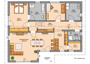 Bungalow Vita Pult Grundriss