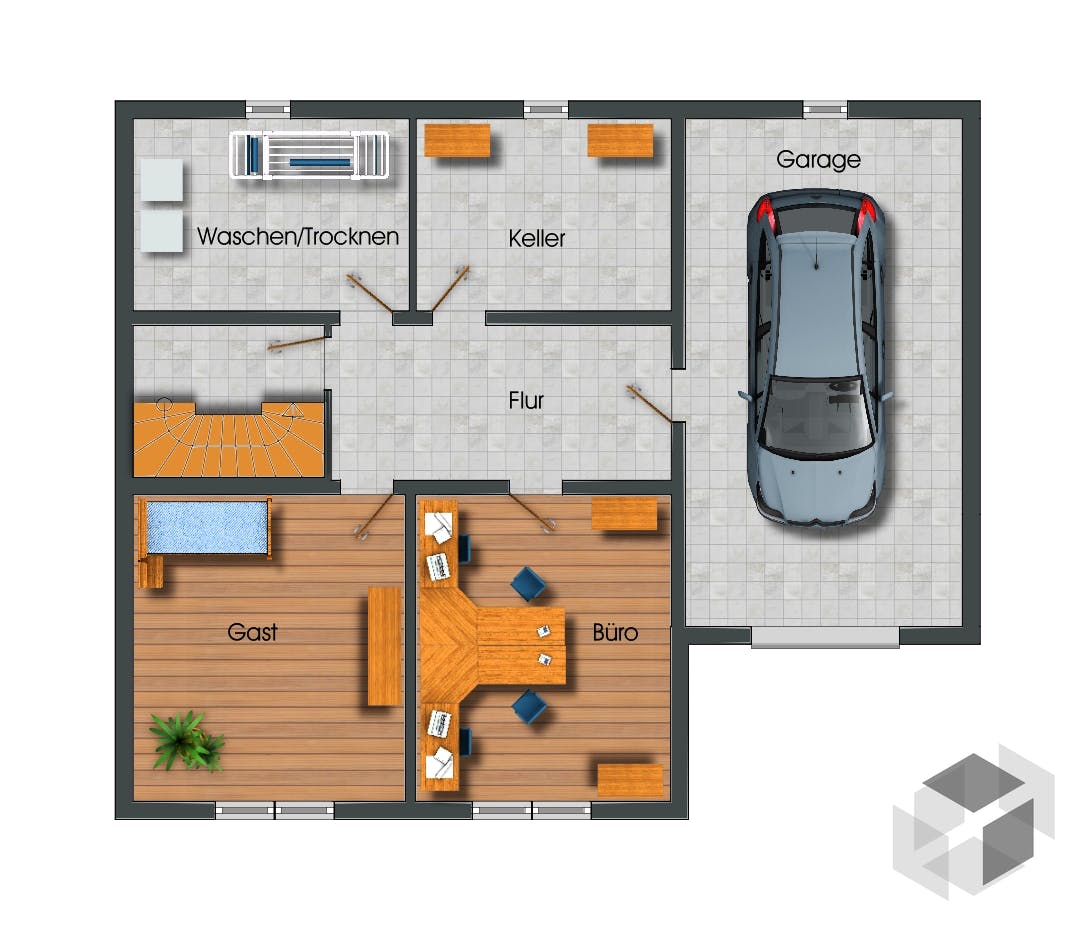 Einfamilienhaus Bungalow Vollunterkellert Mit Garage Von Siegerland Massivhaus Fertighaus De