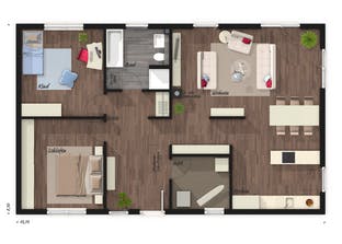 Bungalow 100 Grundriss