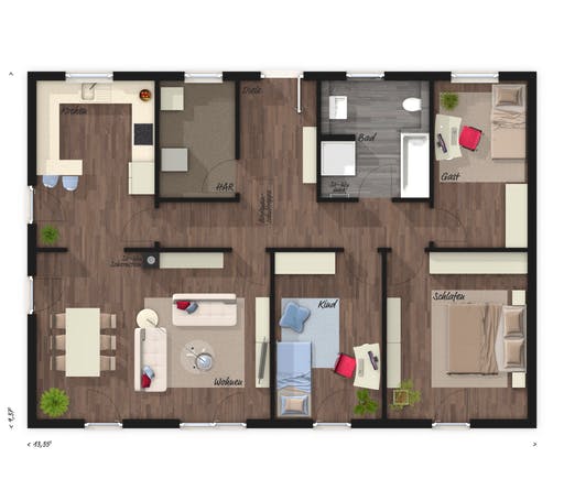 Bungalow 110 Elegance Floorplan 1