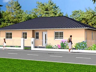Massivhaus Bungalow 125 von SYSTEMHAUS HAUSVERTRIEB Schlüsselfertig ab 202175€, Bungalow Außenansicht 1