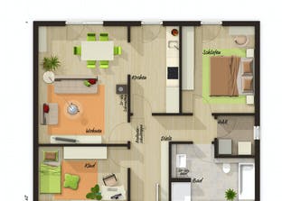 Bungalow 78 Grundriss