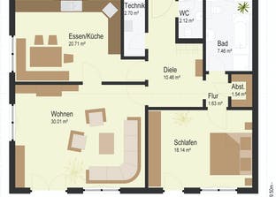 Bungalow 96 Grundriss