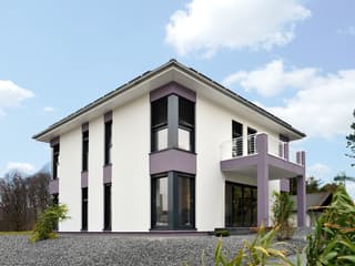 Fertighaus Business von STREIF Haus, Stadtvilla Außenansicht 1