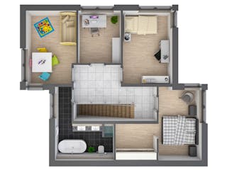 Massivhaus Pultdach versetzt 150 von Bauwerk Chemnitz Immobilien Schlüsselfertig ab 525000€, Pultdachhaus Grundriss 2