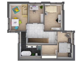 Massivhaus Pultdach versetzt 150 von Bauwerk Chemnitz Immobilien Schlüsselfertig ab 525000€, Pultdachhaus Grundriss 2