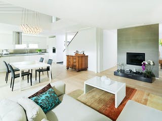 Fertighaus Referenzhaus 4 von Bittermann & Weiss Holzhaus Schlüsselfertig ab 262755€, Satteldach-Klassiker Innenansicht 1