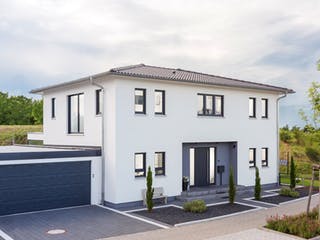 Fertighaus Referenzhaus 5 von Bittermann & Weiss Holzhaus Schlüsselfertig ab 332000€, Stadtvilla Außenansicht 1