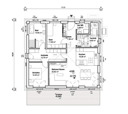 bauen.WIEWIR Goethestraße 109 WD Floorplan 1