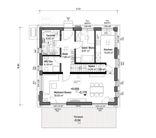 bauen.WIEWIR Schlossallee 134 Floorplan 1