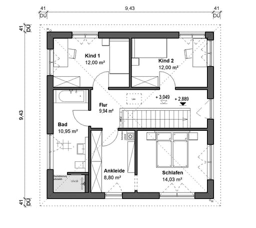 bauen.wiewir - Schlossallee 138 Floorplan 2