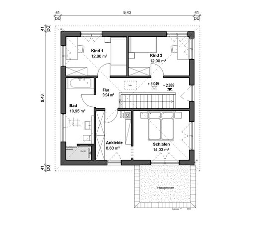bauen.wiewir - Schlossallee 148 Floorplan 2