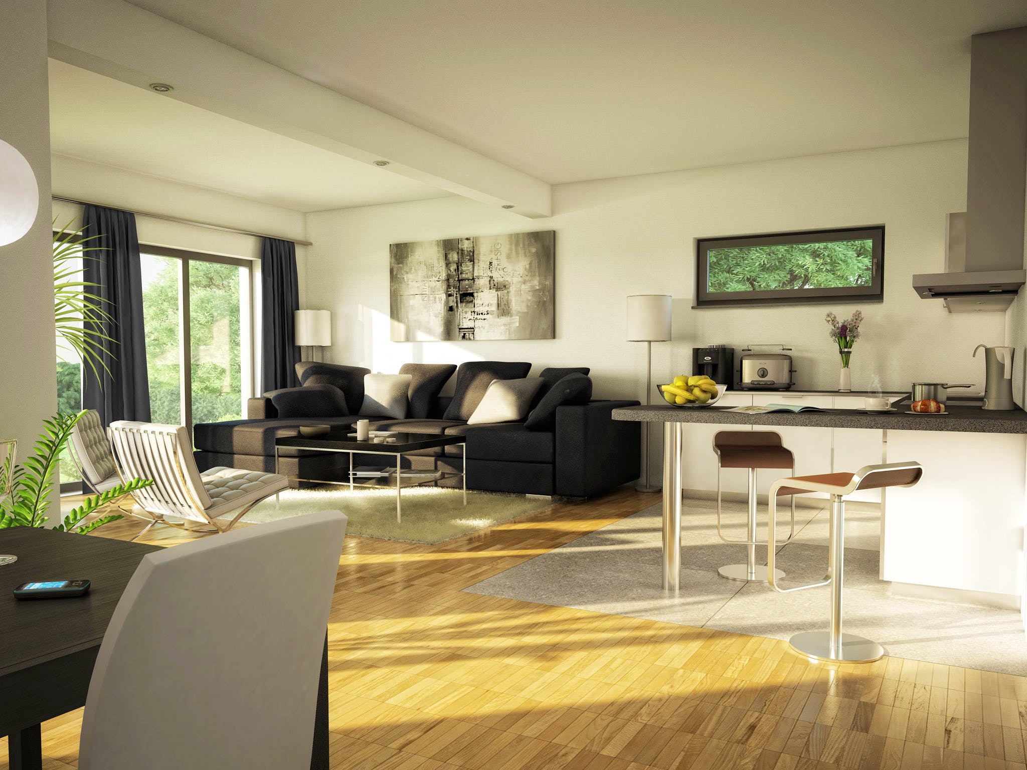 Fertighaus AMBIENCE 111 V2 von Bien-Zenker Schlüsselfertig ab 296786€, Bungalow Innenansicht 1