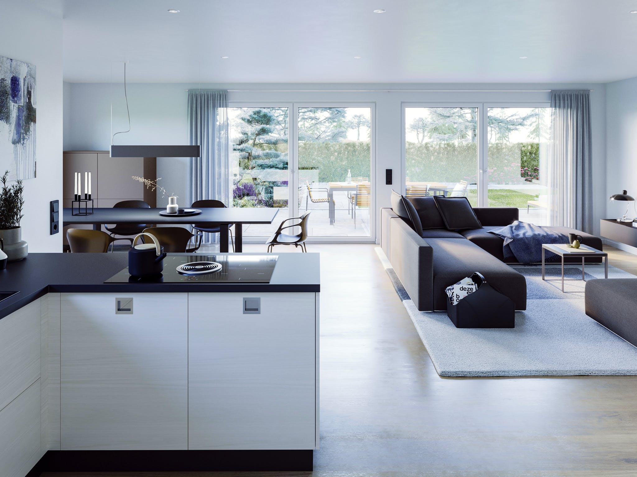 Fertighaus AMBIENCE 77 V4 von Bien-Zenker Schlüsselfertig ab 262594€, Bungalow Innenansicht 1