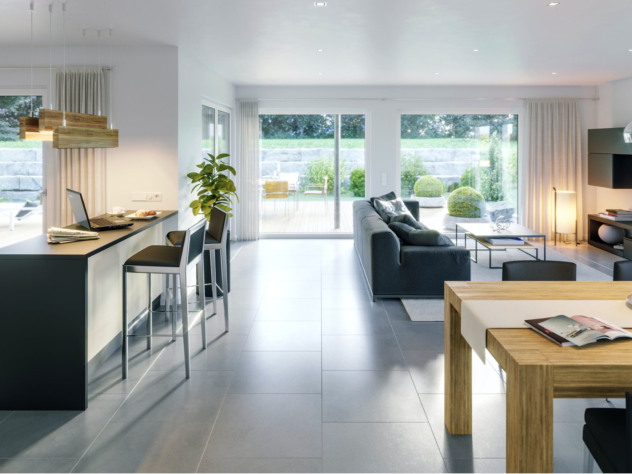Fertighaus AMBIENCE 88 V3 von Bien-Zenker Schlüsselfertig ab 246648€, Bungalow Innenansicht 1