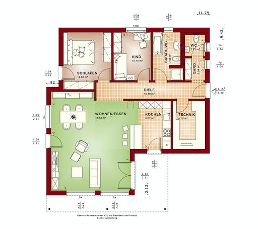 Bien Zenker Ambience 88 V4 Floorplan 1
