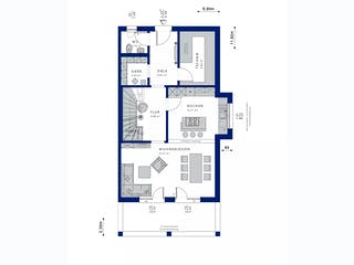 Fertighaus CELEBRATION 135 V4 XL von Bien-Zenker Schlüsselfertig ab 419250€, Pultdachhaus Grundriss 1